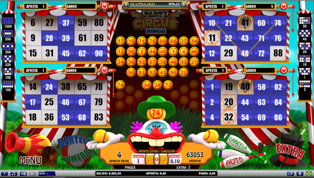 Party Circus Bingo